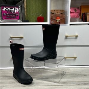 NWOT Hunter Classic Black Waterproof Tall Boots